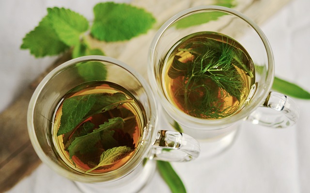 Spearmint Tea Brewing